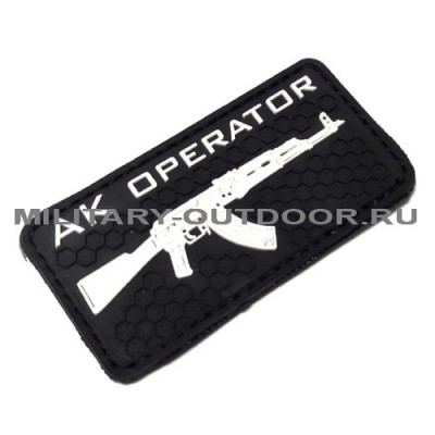 Патч AK Operator 80x40мм Black PVC
